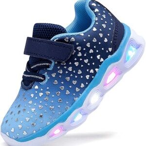 Toddler Girls Led Shoes Kids Light Up Sneakers
